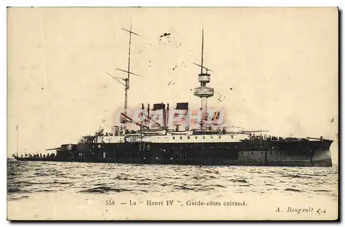 Cartes postales Bateau Le Henri IV Garde Cotes Cuirasse