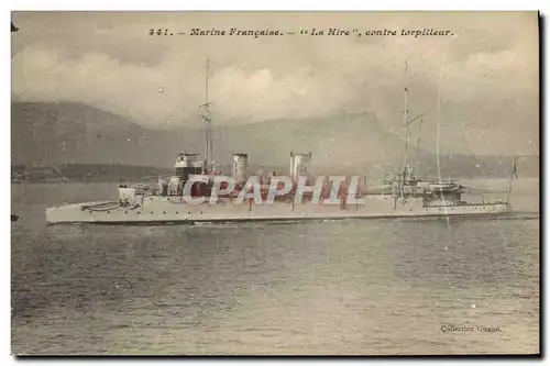 Cartes postales Bateau La Hire Contre torpilleur