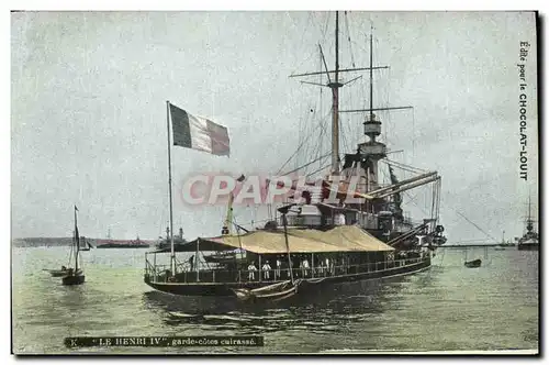 Cartes postales Bateau Le Henri IV Garde Cotes cuirasse