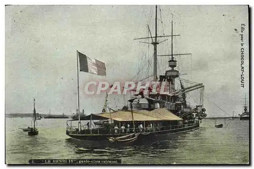 Cartes postales Bateau Le Henri IV Garde Cotes Cuirasse