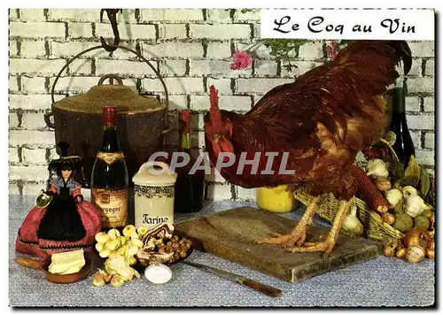 Cartes postales moderne Le coq au vin