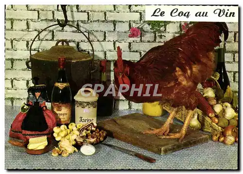 Cartes postales moderne Le coq au vin