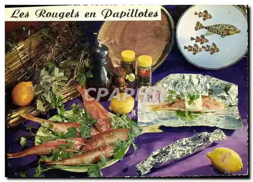 Cartes postales moderne Les rougets en Papillotes