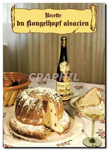 Moderne Karte Recette du Kougelhopf alsacien