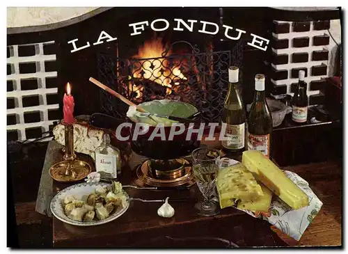 Cartes postales moderne La fondue