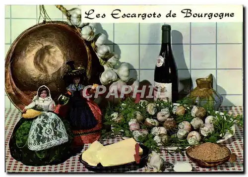 Cartes postales moderne Les escargots de Bourgogne