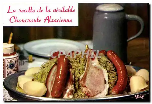 Cartes postales moderne Choucroute alsacienne