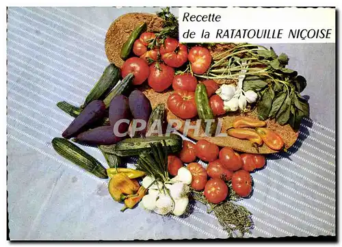 Cartes postales moderne Recette de la ratatouille nicoise