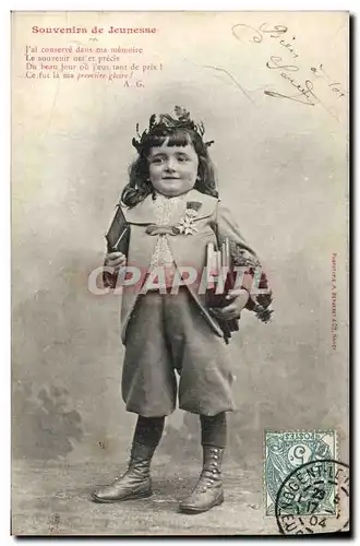 Cartes postales Fantaisie Enfant Souvenirs de jeunesse