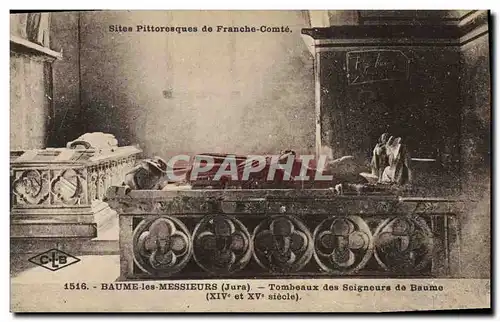 Cartes postales Baume les Messieurs Tombeaux des Seigneurs de Baume