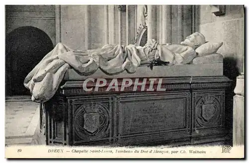 Cartes postales Dreux Chapelle Saint Louis Tombeau du Duc d&#39Alencon Walhain