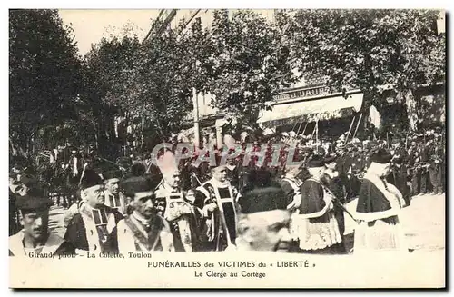 Ansichtskarte AK Funerailles des victimes du Liberte Le clerge du cortege