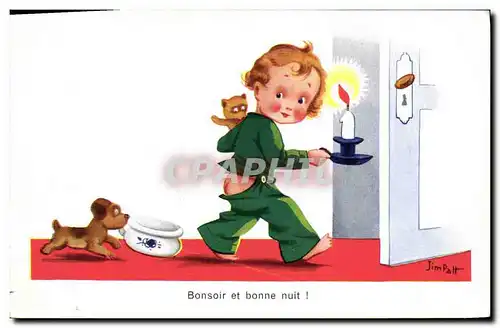 Ansichtskarte AK Chien Chients Chiot Enfant