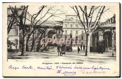 Cartes postales Militaria Avignon Caserne du Genie