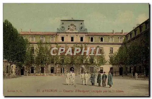 Cartes postales Militaria Avignon Caserne d&#39Hautpoul occupee par le 7eme Genie