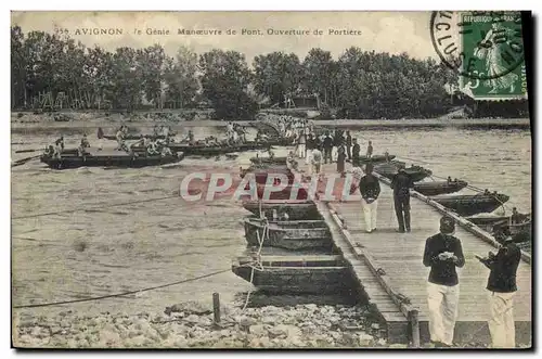 Ansichtskarte AK Militaria Avignon 7eme Genie Manoeuvre de Pont ouverture de portiere