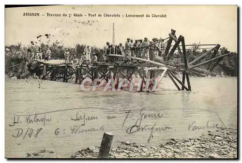 Ansichtskarte AK Militaria Avignon Travaux du 7eme Genie Lanceent du Chevalet