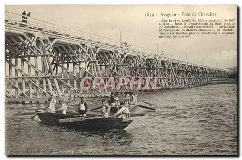 Ansichtskarte AK Militaria Avignon Pont de chevalets