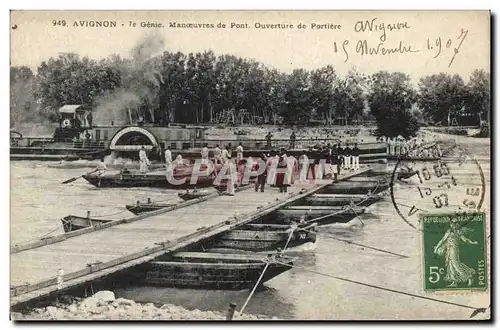 Ansichtskarte AK Militaria Avignon 7eme Genie Manoeuvres de pont ouverture de portiere