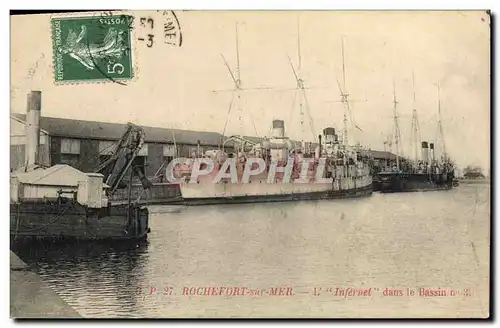 Ansichtskarte AK Bateau Rochefort sur Mer L&#39Infernet dans le bassin n�3