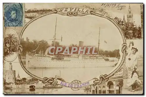 Cartes postales Bateau Ile de France