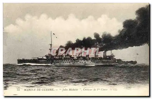 Ansichtskarte AK Bateau Jules Michelet Croiseur de 1er classe
