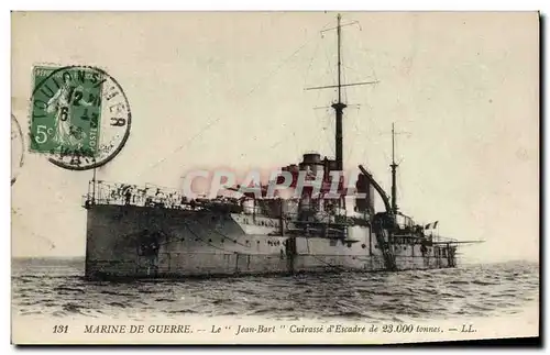 Cartes postales Bateau Le Jean Bart Cuirasse d&#39escadre