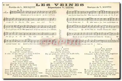Cartes postales Les Veines Bousquet Lejal Scotto