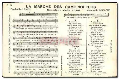 Ansichtskarte AK La marche des cambrioleurs Daris Victor Lejal Berger