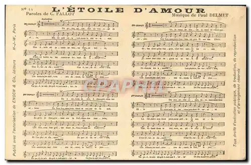 Ansichtskarte AK L&#39Etoile d&#39amour Fallot Paul Delmet