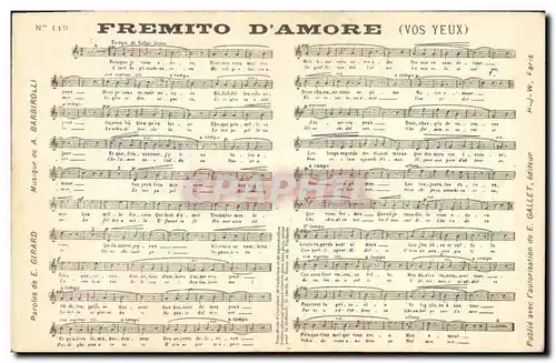 Ansichtskarte AK Fremito d&#39Amore Girard Barbirolli