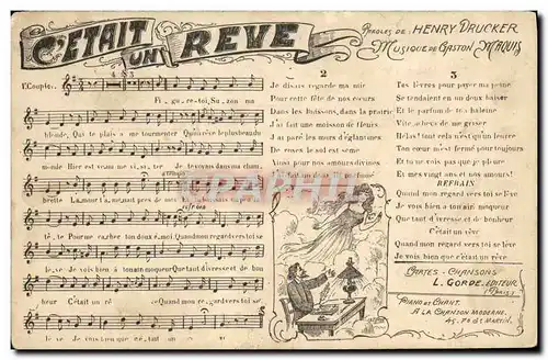 Cartes postales C&#39etait un reve Henry Drucker Gaston Maquis