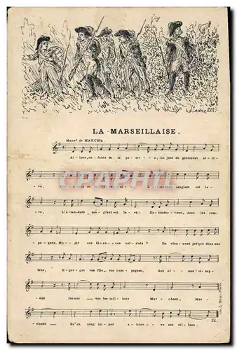 Cartes postales La Marseillaise