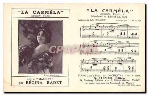 Ansichtskarte AK La Carmela Grande valse Marigny Regina Badet