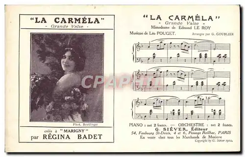 Ansichtskarte AK La Carmela Grande valse Marigny Regina Badet