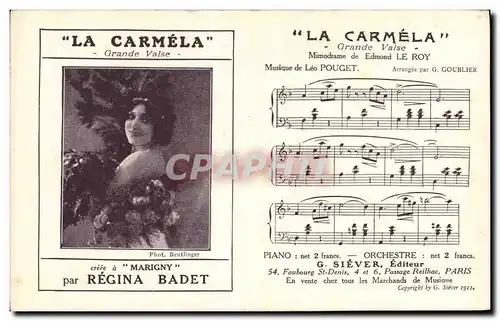 Ansichtskarte AK La Carmela Grande valse Marigny Regina Badet