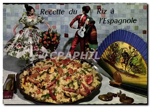 Cartes postales moderne Cuisine Recette de riz a l&#39espagnole