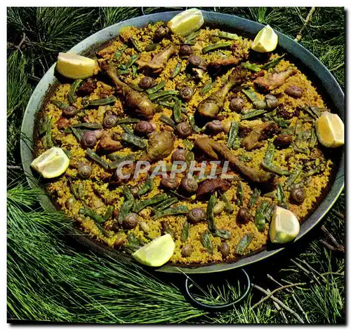 Cartes postales moderne Cuisine Paella