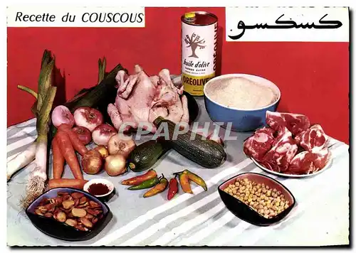 Cartes postales moderne Cuisine Recette du couscous