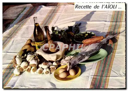 Cartes postales moderne Cuisine Recette de l&#39Aioli