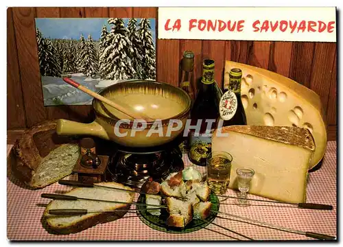 Cartes postales moderne Cuisine la fondue savoyarde