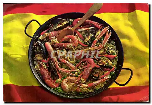 Cartes postales moderne Cuisine Paella