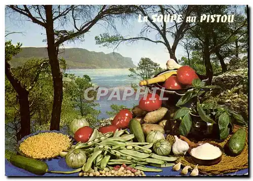 Cartes postales moderne Cuisine La soupe au pistou