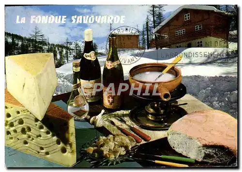 Cartes postales moderne Cuisine La fondue savoyarde