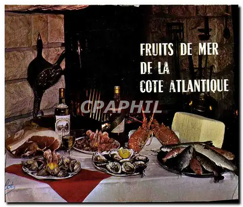 Cartes postales moderne Cuisine Fruits de mer de la Cote Atlantique