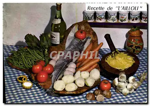 Cartes postales moderne Cuisine Recette de l&#39Ailloli