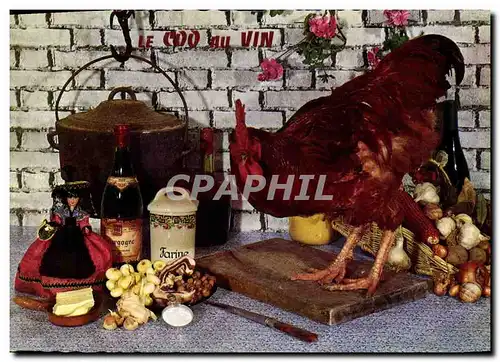 Cartes postales moderne Cuisine Le coq au vin