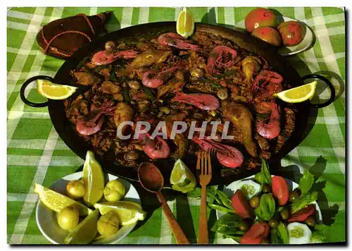 Cartes postales moderne Cuisine Paella