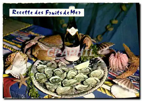 Cartes postales moderne Cuisine Recette des fruits de mer