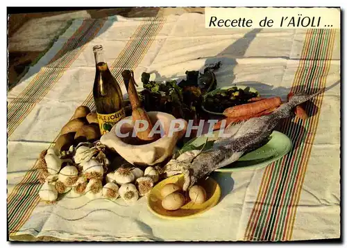 Cartes postales moderne Cuisine Recette de l&#39Aioli